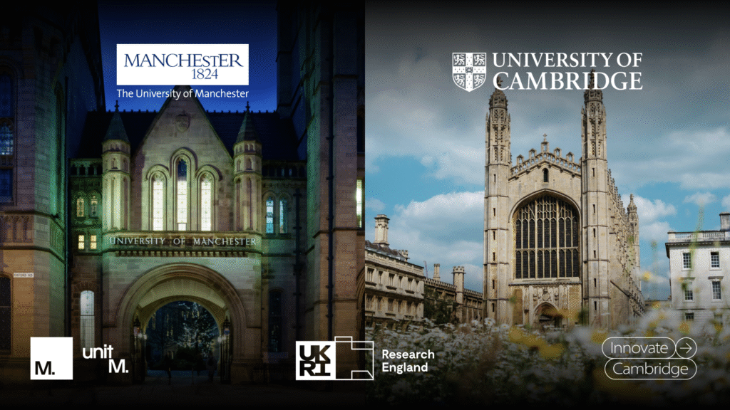 manchester-Manchester and Cambridge awarded £4.8 million funding for groundbreaking cross-UK innovation partnership